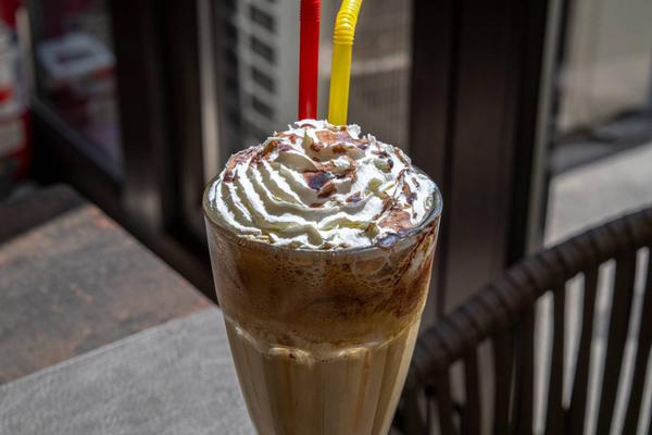 Decaf Coffee Frappe with Flavor