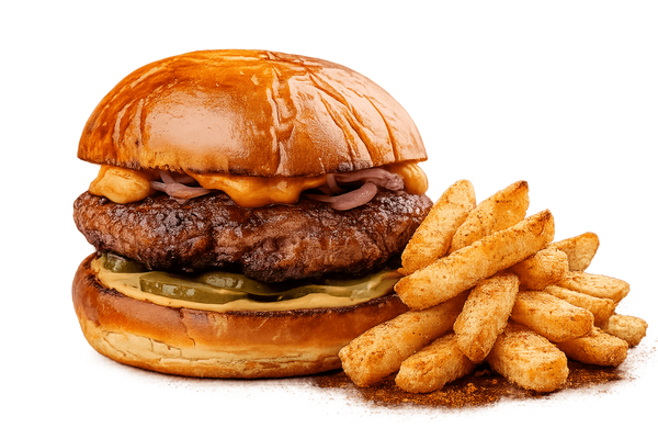 Transylvania Burger+Golden french fries