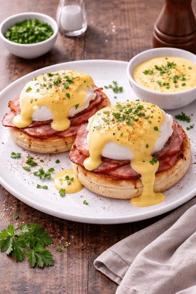 Ouă Benedict, Espresso/Ceai