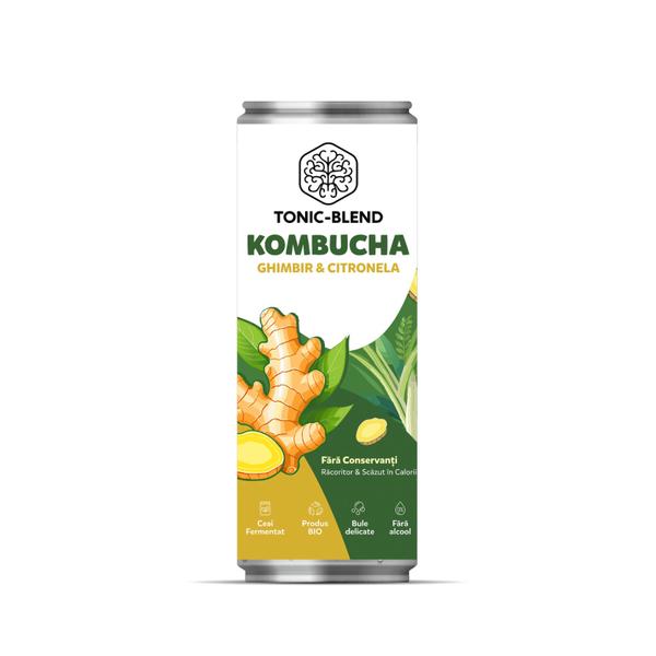 Kombucha cu Ghimbir & Citronela