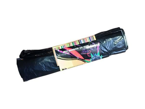 Sac Negru Menajer cu Sigiliu 120L