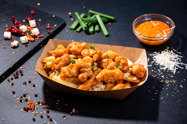 Cheesy Fries Box cu Pui Dulce Acrisor 