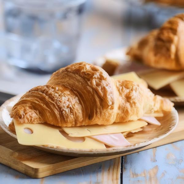 Croissant cu Șuncă și Cașcaval
