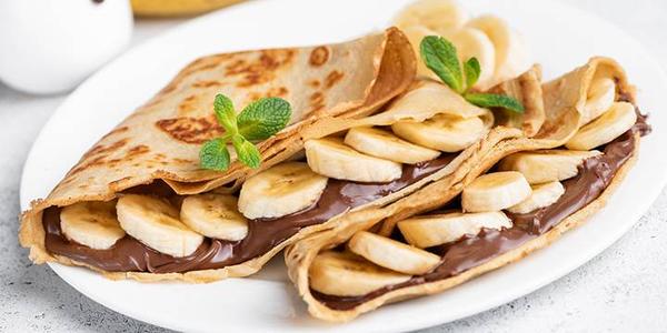 Clatite cu Ciocolata si Banane
