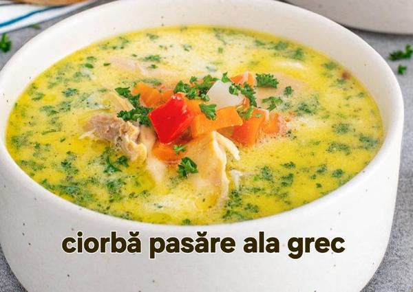 Ciorbă de pui a la grec (7lei însoțită de felul 2)