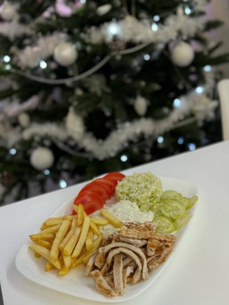 Shaorma de Pui la farfurie