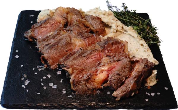 Rib eye cu piure de cartofi si crema de trufe 250/150g