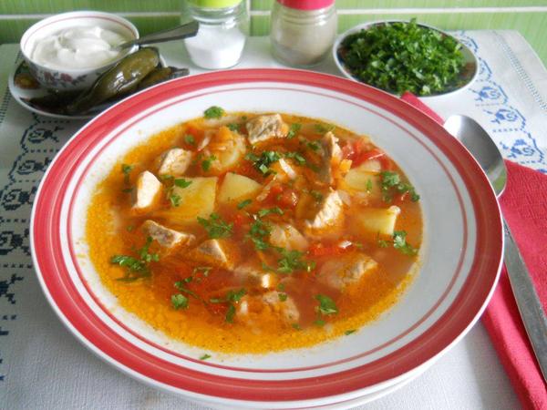 Ciorba Taraneasca cu Carne de Porc 