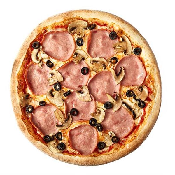 Pizza cu Sunca și Ciuperci 