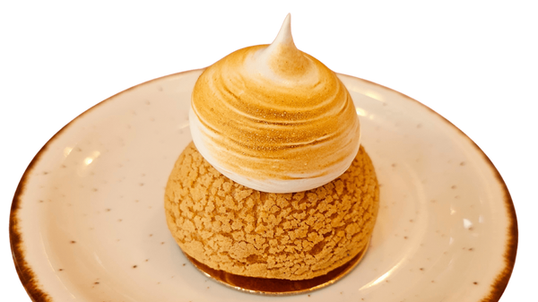 Choux ”Mango și Bezea Caramelizată”