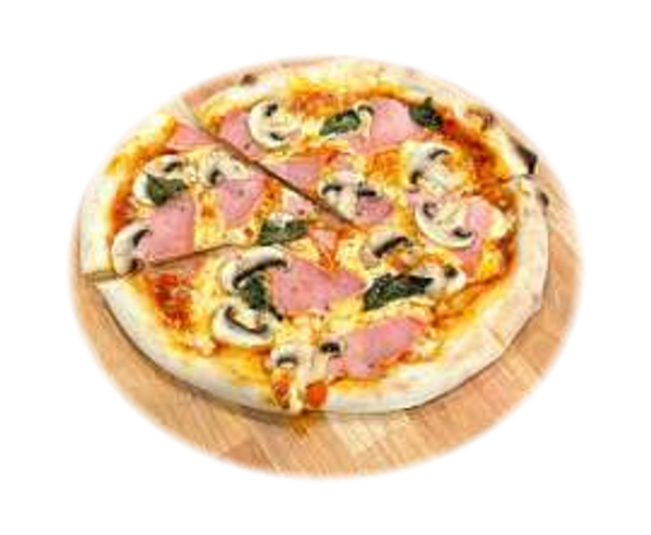 Pizza Proschiutto Funghi 