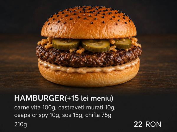 HAMBURGER(+15 lei meniu)