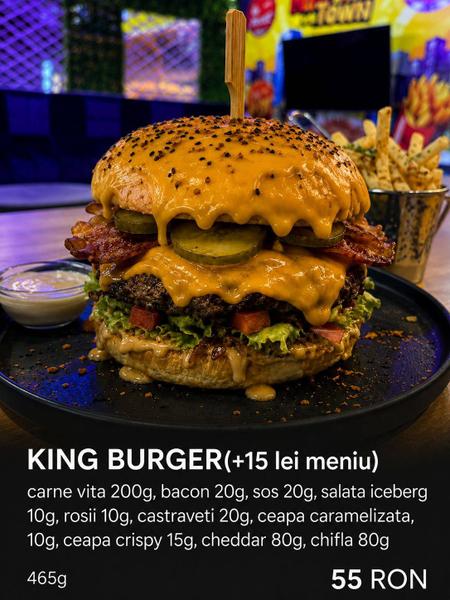 KING BURGER(+15 lei meniu)