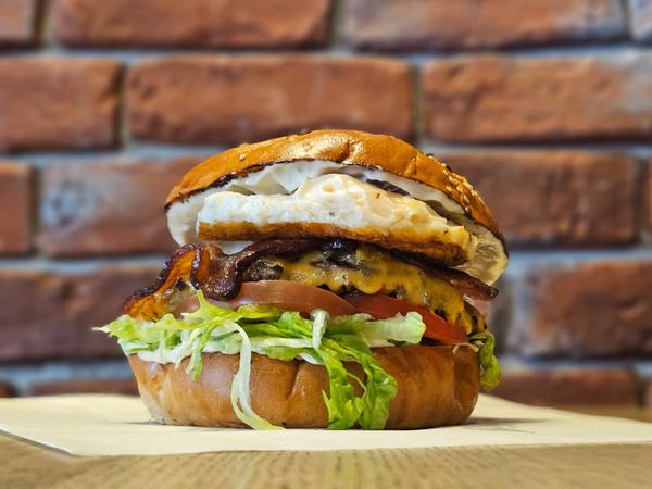 Eggcentric Truffle Burger