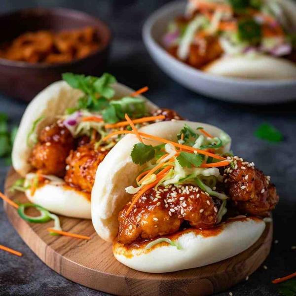 Bao cu Pui Caramelizat
