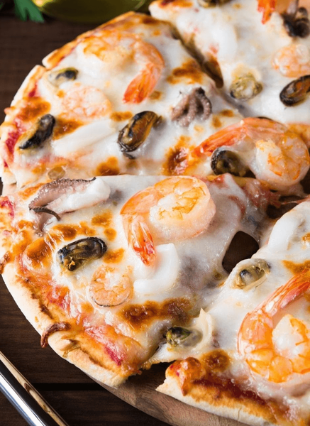 Pizza cu Fructe de Mare 