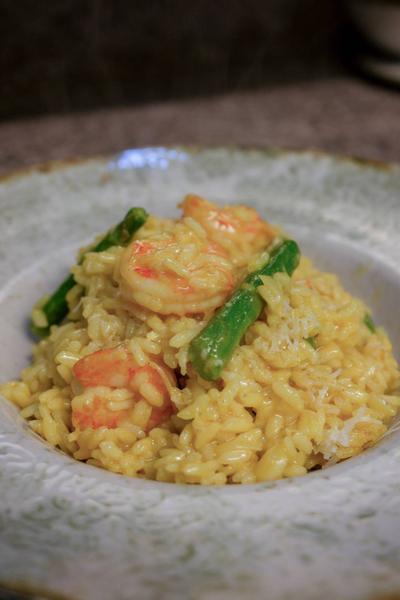 Risotto Gamberi e Asparagi