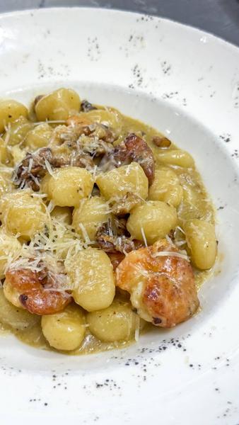 Gnocchi Pesto e Gamberi