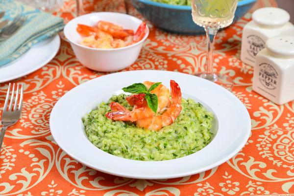 Risotto cu Creveti cu Pesto 